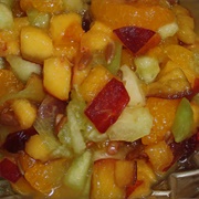 Fruit Salad With Caramelized Sunflower Seeds