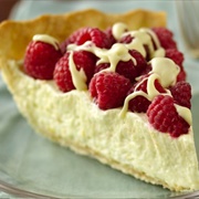 White Chocolate Raspberry Pie