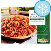 Spaghetti Bolognese With Cheese Crumbs