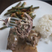 Braised Stuffed Beef Rolls