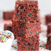 Red Velvet Funfetti Protein Bars