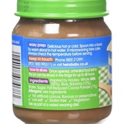 Banana Chocolate Pudding Baby Food