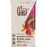 Theo Peanut Butter & Jelly Cups 55% Dark Chocolate