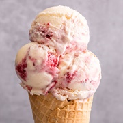 Raspberry Pavlova Ice Cream