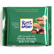 Ritter Sport Milk Chocolate With Whole Almonds