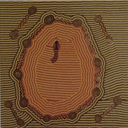 Rainbow Serpent at Lake MacDonald (Clifford Tjapaltjarri)