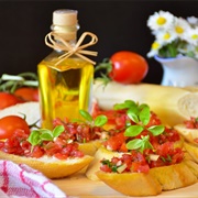 Bruschetta With Tomato and Basil