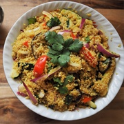 Quinoa Salad With Bell Pepper and Parsley