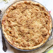 Cheddar Streusel Apple Pie