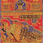 Queen Trishala on Her Bed