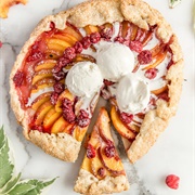 Peach Raspberry Galette