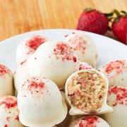 Strawberry Shortcake Truffles