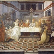 Scenes From the Life of St. John the Baptist: Herod's Feast (Fra Filippo Lippi)