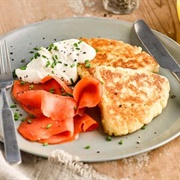 Potato Scones With Smoked Salmon & Soured Cream