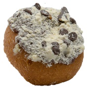 Peace, Love and Little Donuts Chocolate Chip Cookie Dough Donut