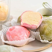 Raspberry Mochi Ice Cream