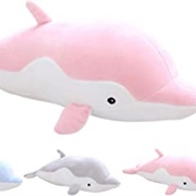 Soft Snuggle Dolphin Stuffed Animal as Pillow