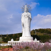 Dai Kannon of Kita No Miyako Park, Ashibetsu, Hokkaido, Japan