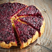 Blackcurrants on Cake