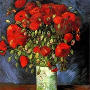 Vase With Red Poppies