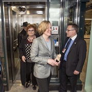 Not Letting People off an Elevator Before You Get On