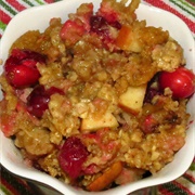 Apple and Cranberry Oatmeal