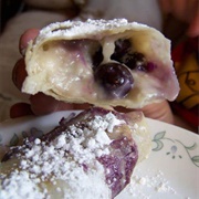 Egg and Blueberry Wrap