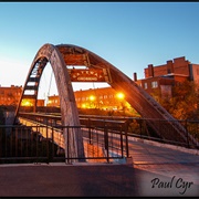 Walk Across the Houlton Pedestrian Bridge