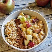 Apple and Peanut Butter Oatmeal