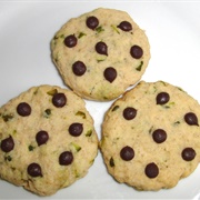 Vegan Pistachio Marzipan Tea Cookies With Chocolate Chips