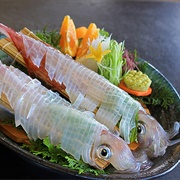 Yobuko Ika (Live Squid Sashimi)