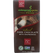 Endangered Species Natural Dark Chocolate With Raspberries