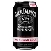 Jack Daniels Whiskey Mixed With No Sugar Cola