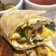 Egg and Steak Wrap