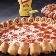 Hot Dog Crust Pizza