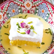 Saffron Milk Cake