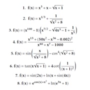 Studied Differential Calculus