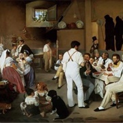 Danish Artists at the Osteria La Gonsola, Rome (Ditlev Conrad Blunck)