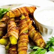 Bacon Wrapped Pickles
