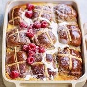 Hot Cross Bun Pudding