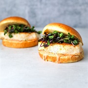 Alaska Halibut Cheeseburger