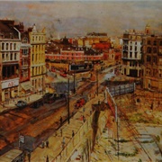 Holborn Circus, London, 1947, With Bomb Damage (Carel Weight)