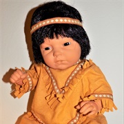 Baby Doll Girl Native American