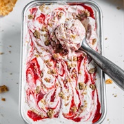 Strawberry Crumble Ice Cream