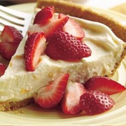 Strawberry Topped Orange Cream Pie