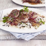 Pork With Sweet & Sour Onion Sauce