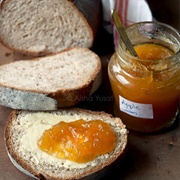 Apple Jam on Italian Bread