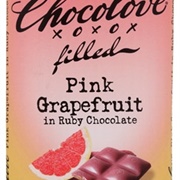 Chocolove Pink Grapefruit in Ruby Chocolate