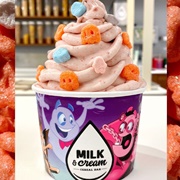 Milk & Cream Cereal Bar Franken Berry Ice Cream