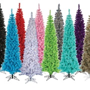 Unusually Colored Christmas Tree